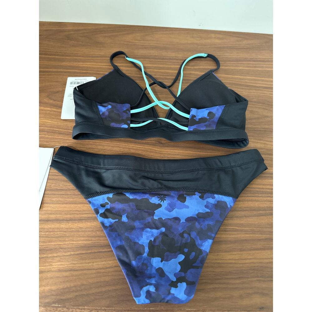 NWT Athleta Freestyle Camo Bikini Top and Bottom Size S - Picture 2 of 7